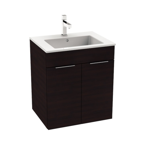 Jika Cube alsószekrény 55x43 cm-es mosdóval, sötét tölgy H4536111763021