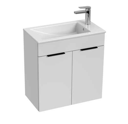 Jika Cube alsószekrény 60x34 cm-es mosdóval, fehér H4536311763001