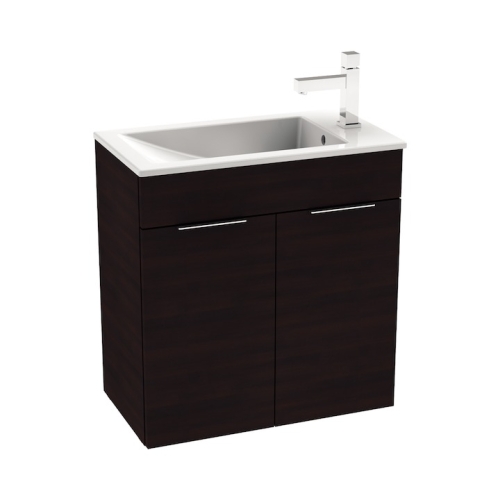 Jika Cube alsószekrény 60x34 cm-es mosdóval, sötét tölgy H4536311763021