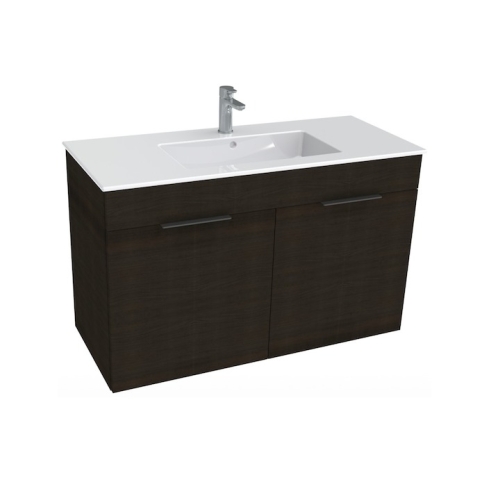 Jika Cube alsószekrény 100x43 cm-es mosdóval, sötét tölgy H4536511763021