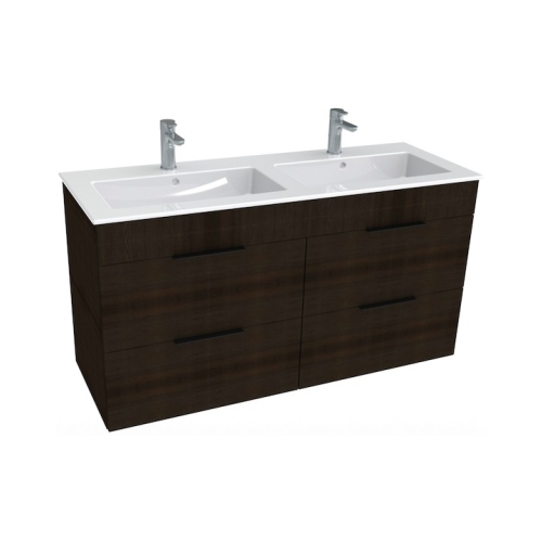 Jika Cube alsószekrény 120x43 cm-es mosdóval, sötét tölgy H4536621763021