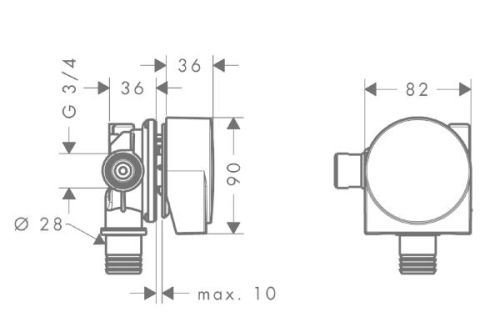 Hansgrohe Exafill kádtöltõ színkészlet 58112000