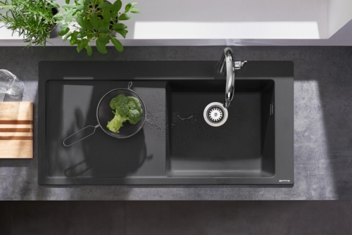 Hansgrohe S514-F450 beépített mosogató 450 mosogatótálcával kőszürke 43314290