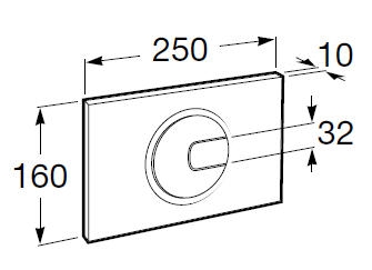 Roca Duplo falbaépített tartály PL4 nyomólappal, The Gap perem nélküli fali WC-vel, lassú záródású wc ülőkével