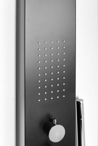 Sapho MESA zuhanypanel, 150x1680mm, fekete (WN853)