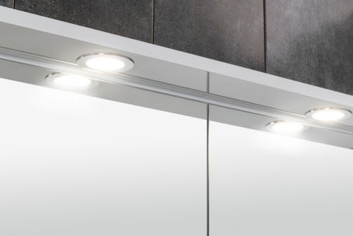 Sapho AQUALINE KAWA 60x70cm tükrösszekrény LED világítással, fehér WGL60