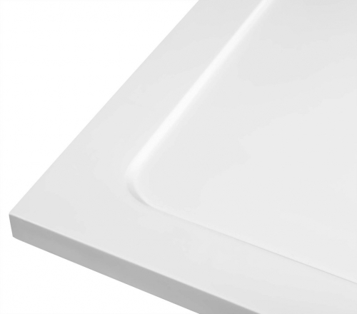 AQUALINE TECMI öntöttmárvány zuhanytálca 100x80x3 cm (PQ10080)