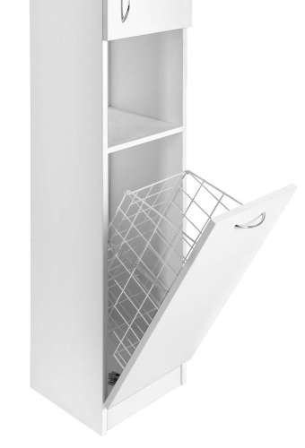 AQUALINE SIMPLEX ECO állószekrény szennyeskosárral 30x180x30cm (SIME310)