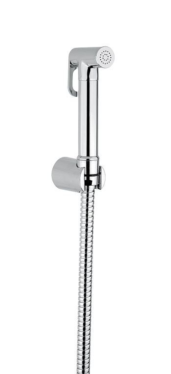 BUGNATESE kézi zuhanyfej elzáróval, tartóval és gégecsővel (intimzuhany), króm 19379CR