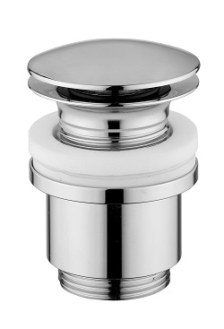 Buganatsese nyomós mosdóleeresztő túlfolyóval, arany 19281DO