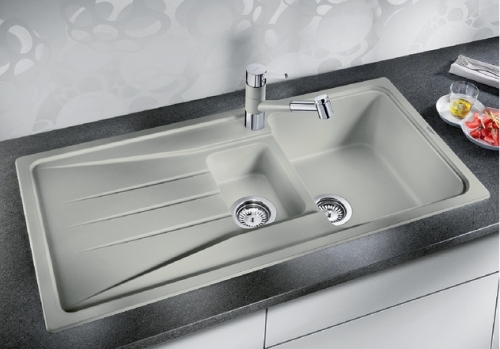 BLANCO SONA 6S Silgranit mosogató szűrőkosárral gyöngyszürke 520483