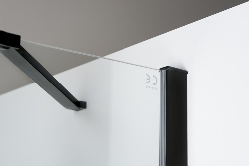 Sapho POLYSAN ZOOM LINE BLACK oldalfal 1000mm, transzparent, fekete (ZL3210B)