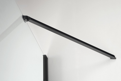 Sapho POLYSAN ZOOM LINE BLACK nyíló sarok zuhanykabin, 900x900 mm, transzparent, fekete (ZL5415B)
