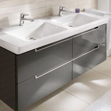 Villeroy & Boch Subway 2.0 130x47 cm mosdó, túlfolyó nélkül CeramicPlus felülettel 7175 D1 R1 (7175D1R1)