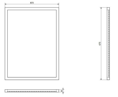 Sapho DAHLIA tükör fakerettel 673x873 mm (NL495)