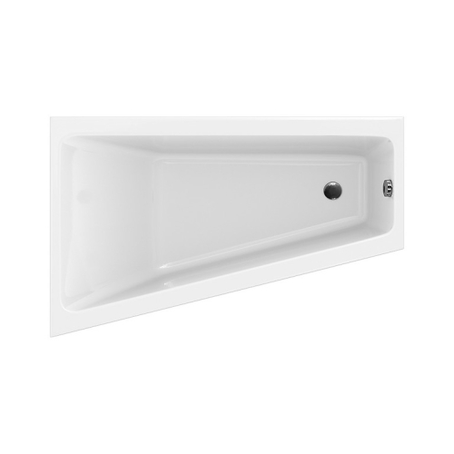 Cersanit Crea 160x100 cm-es aszimmetrikus kád, balos S301-232