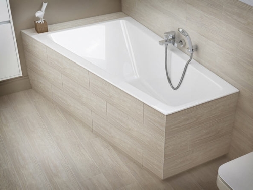 Cersanit Crea 160x100 cm-es aszimmetrikus kád, balos S301-232