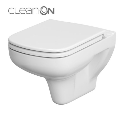 Cersanit Easy perem nélküli fali wc lassú záródású ülőkével K701-144