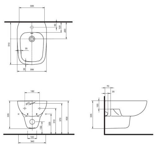 Kolo Style Fali bide Reflexkolo felülettel L25100900