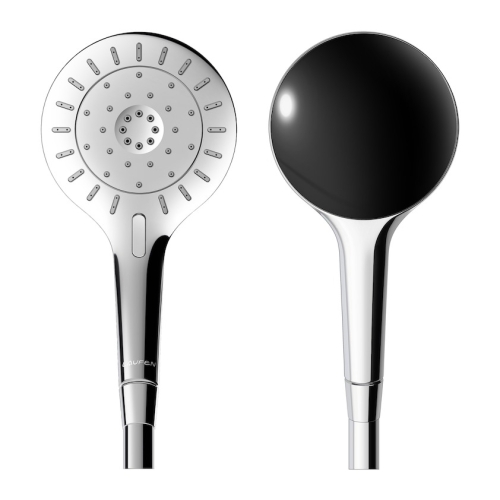 Laufen MyTwin120 kézizuhany 3 funkció, króm/fekete hátlap H3619820743711