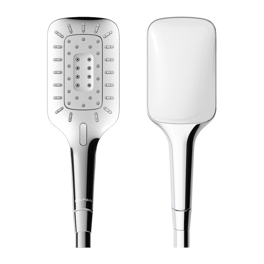 Laufen MyCity120 kézizuhany 3 funkció, króm/jég fehér hátlap H3619830843711
