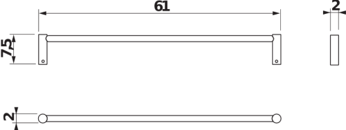 Jika Basic törölköző tartó H3813A20040001