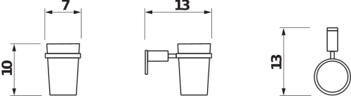 Jika Basic fali pohártartó H3823A10040001