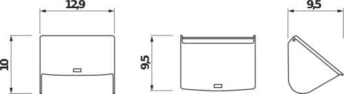 Jika Pure fali wc papír tartó H3843B20040001