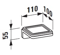 Laufen LB3 szappantartó H3846800040001
