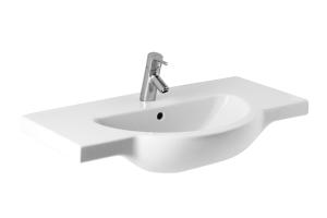Jika Mio 85x47 cm mosdó csaplyukkal Jika Perla felülettel H8147121001041 (8.1471.2.100.104.1)