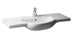 Jika Mio 105x47 cm mosdó csaplyukkal Jika Perla felülettel H8147171001041 (8.1471.7.100.104.1)