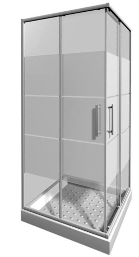 Jika Lyra Plus 80x80 cm szögletes zuhanykabin H2513810006651