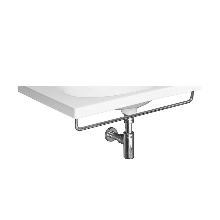 Jika Tigo 65 cm-es mosdó elejére szerelhető törölköző tartó, rozsdamentes acél H3812110040001
