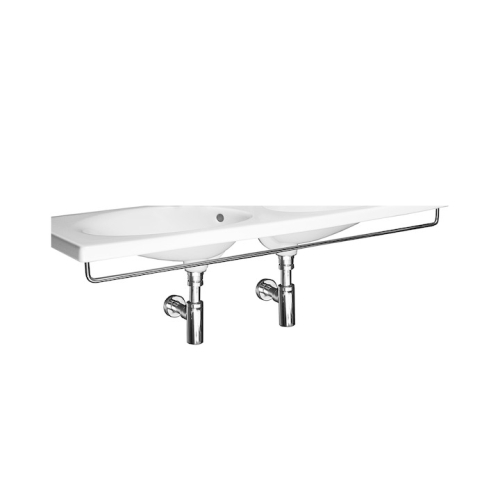 Jika Tigo 125 cm-es mosdó elejére szerelhető törölköző tartó, rozsdamentes acél H3812130040001
