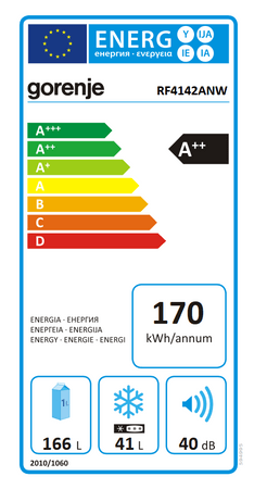 Gorenje RF4142ANW Felülfagyasztós hűtőszekrény