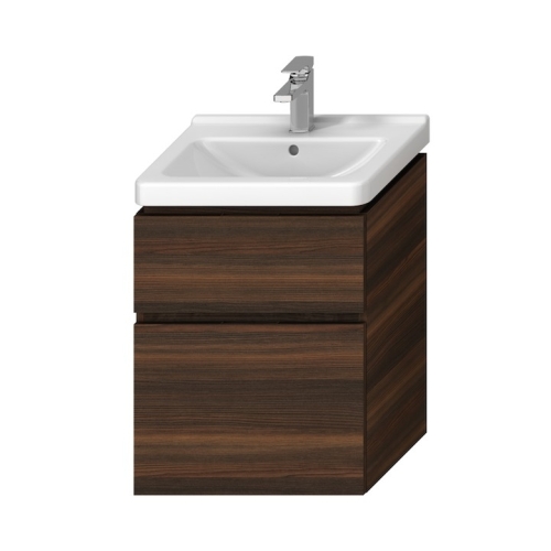Jika Cubito Pure alsószekrény a 55 cm-es mosdóhoz 2 fiókkal, sötét fenyő H40J4224024611
