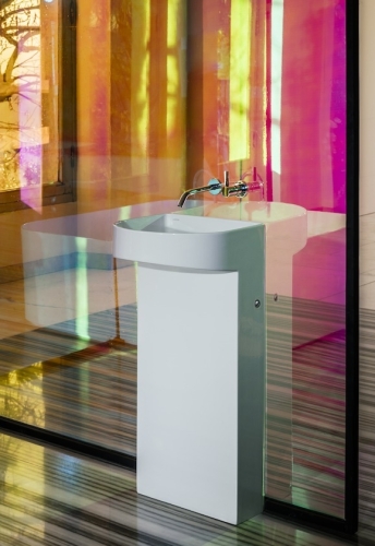 Laufen Sonar szabadon álló mosdó fehér H8113410001121