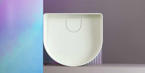 Laufen Sonar 41x36,5 cm pultra ültethető mosdó textúrával LCC felülettel H8123434001121