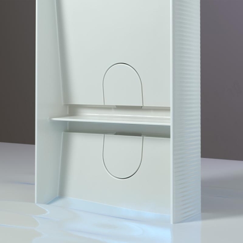 Laufen Sonar 100x37 cm pultra ültethető dupla mosdó textúrával LCC felülettel H8123494001121