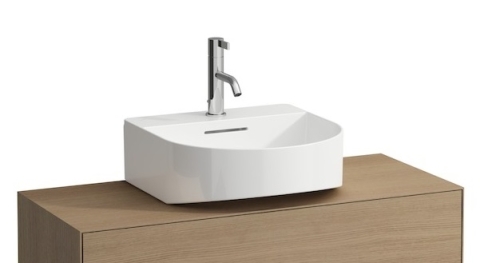 Laufen Sonar 41x42 cm kézmosó, csiszolt alj LLC felület H8163414001041