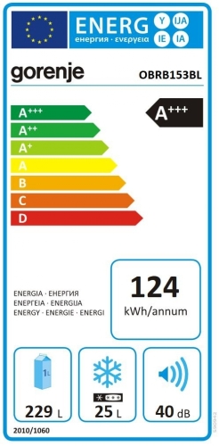 Gorenje OBRB153BL Felülfagyasztós hűtőszekrény (590942)