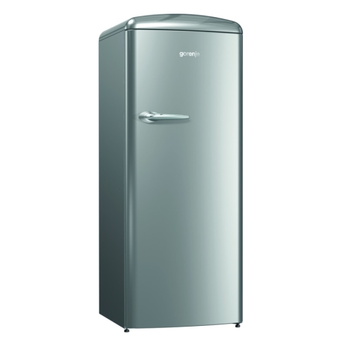 Gorenje szabadonálló felülfagyasztós hűtőszekrény, old timer, A++, inox ORB152X