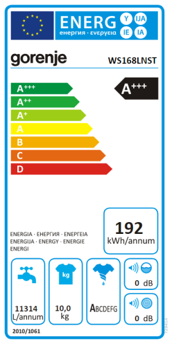 Gorenje WS168LNST Automata mosógép