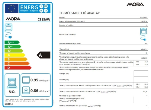Gorenje Mora C313AW Villanytűzhely (729793)