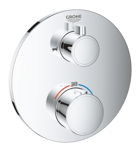 Grohe Grohtherm falsík alatti termosztátos zuhanycsaptelep, 2 funkciós 24077000