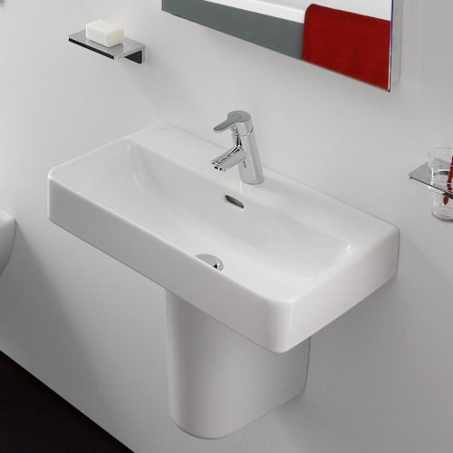 Laufen Pro S Compact 55x38 cm mosdó csaplyuk nélkül LCC felülettel H8189584001091 (8.1895.8.400.109.1)