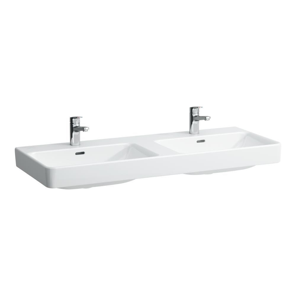 Laufen Pro S 130x46 cm dupla mosdó csaplyuk nélkül LCC felülettel H8149684001091 (8.1496.8.400.109.1)