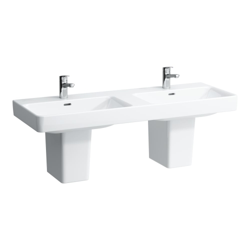 Laufen Pro S 130x46 cm dupla mosdó csaplyuk nélkül LCC felülettel H8149684001091 (8.1496.8.400.109.1)