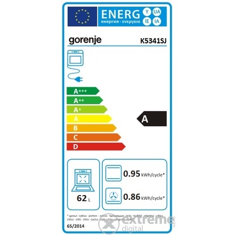 Gorenje K5341SJ Kombinált tűzhely (433143)