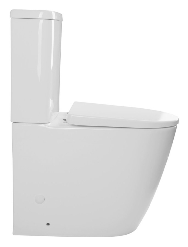 Sapho TURKU Rimless magasított monoblokkos wc, Soft-Close ülőkével (PC104)